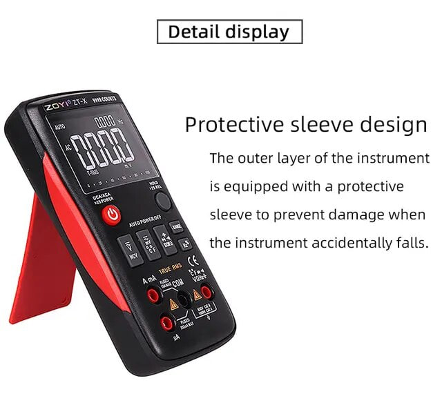 Zoyi Zt X True Rms Auto Range Digital Multimeter Count Lcd Night Backlight Digital